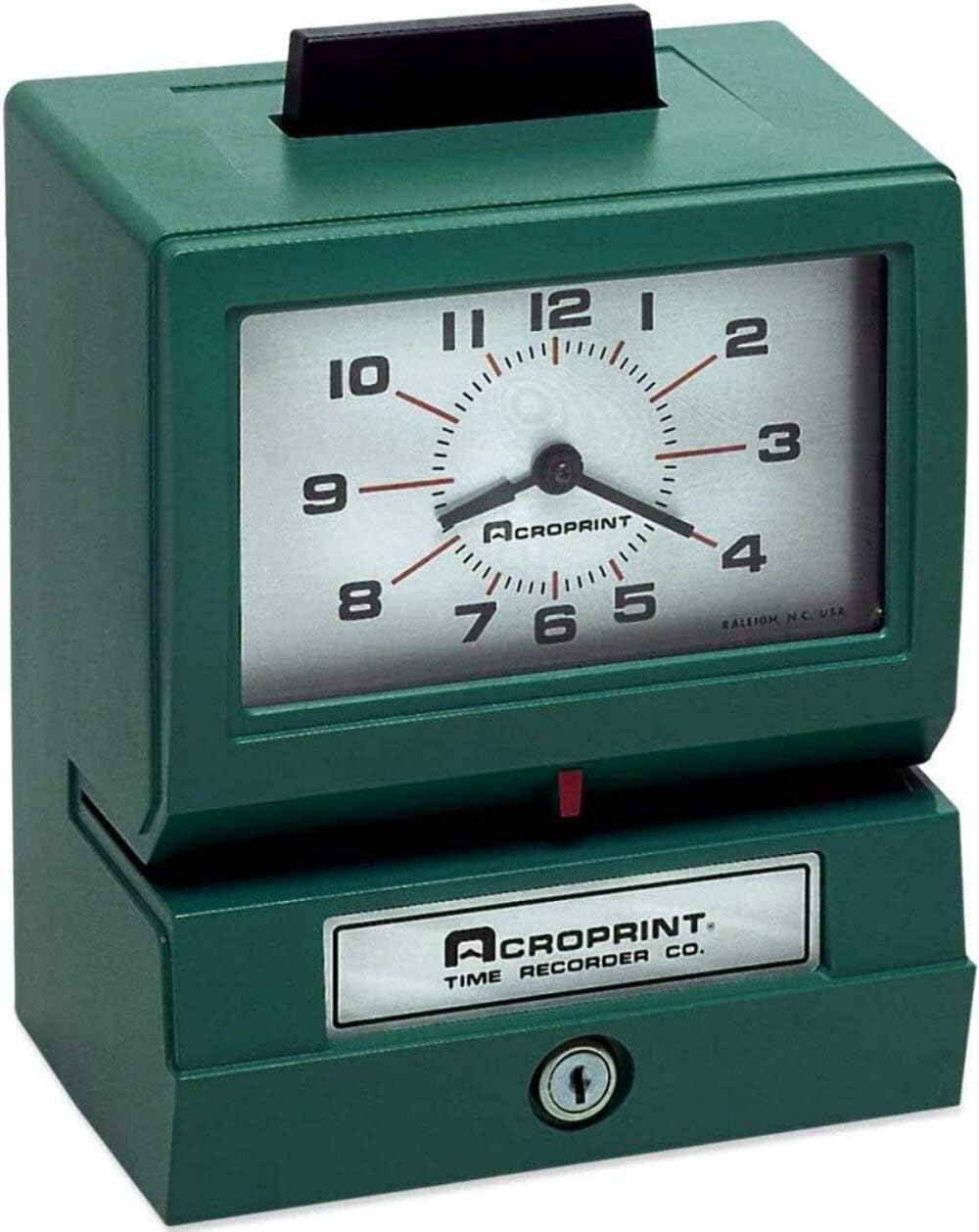 125NR4 011070411 Model 125 Analog Manual Print Time Clock with Month/Date/0-12 H