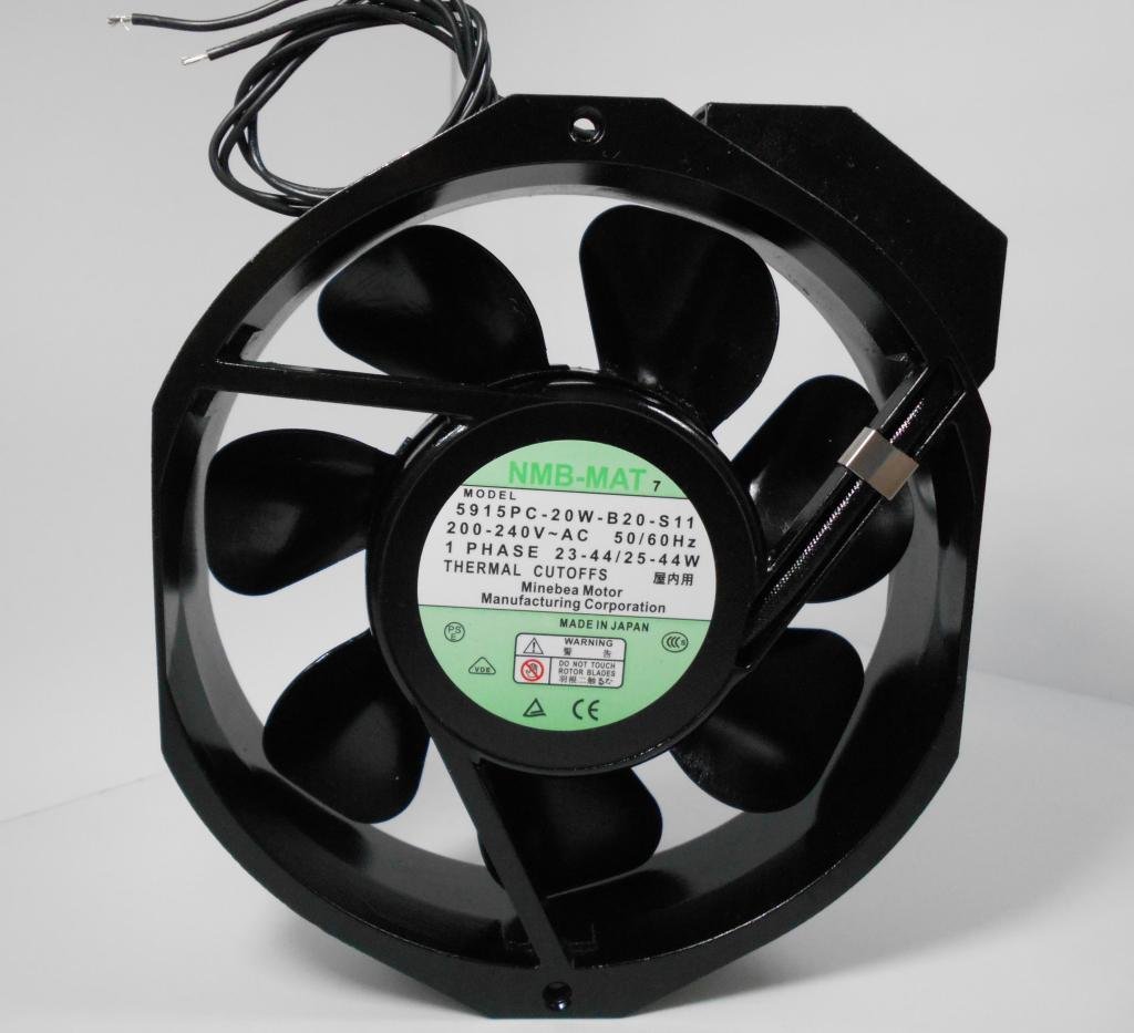 NMB-MAT 5915PC-20W-B20-S11 200-240V 23-44/25-44W 172mm x150mm x 38mm Full Metal High Temperature Resisitant Cooling Fan