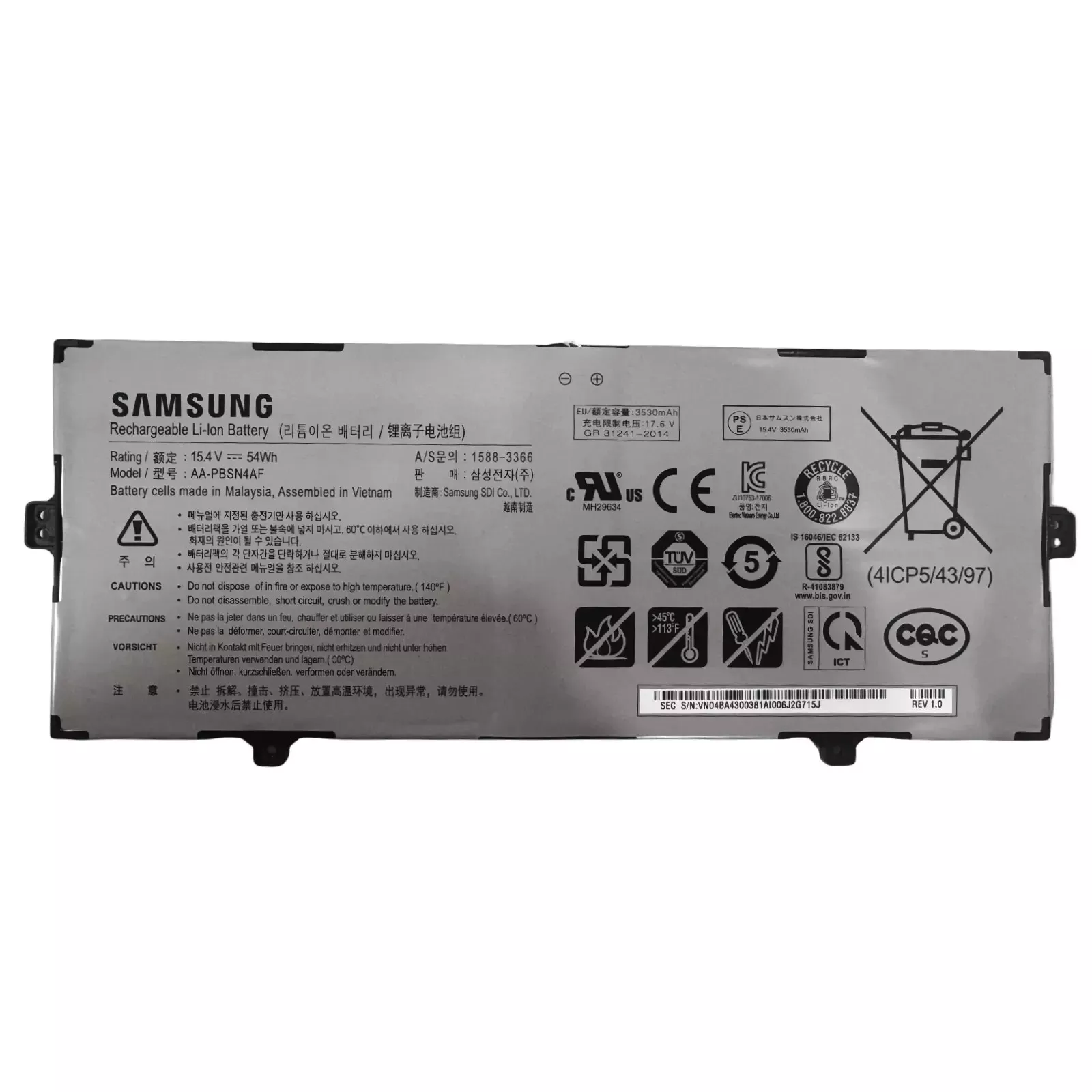 BATERIA  AA-PBSN4AF PARA SAMSUNG NP930SBE NP930SBE-K01US NT930SBE NP730QCJ-