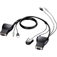 DLINK SWITCH KVM 2PTS USB 2 SET CABLES AUDIO