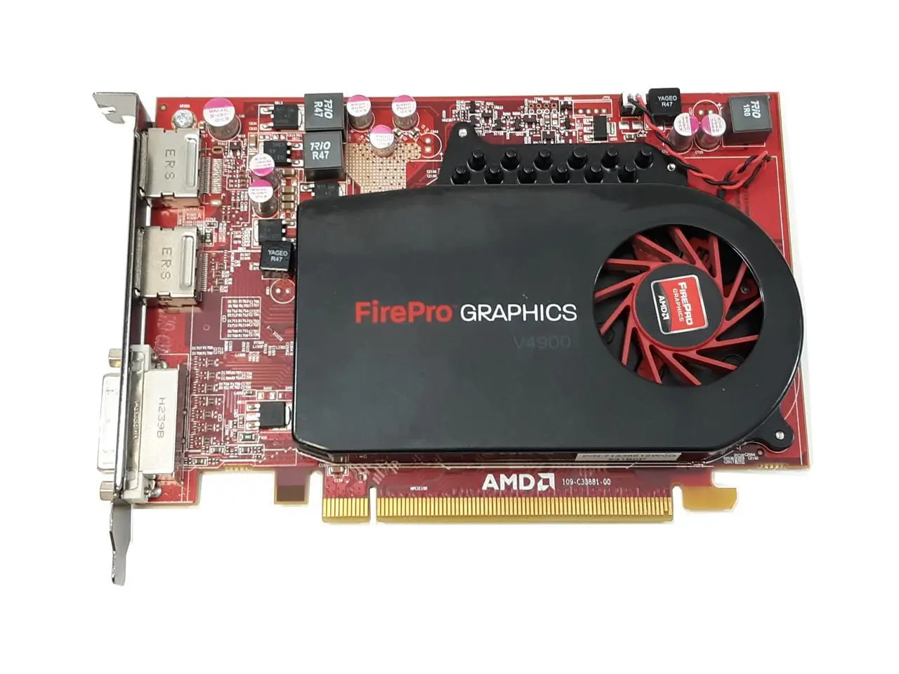 Tarjeta de gráficos de video Dell AMD FirePro V4900 1 GB GDDR5 2-DP y 1 DVI 0C8 MR2 C8MR2 ( usado )