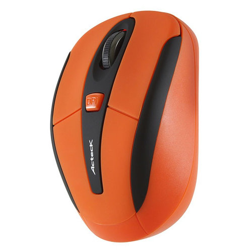 ACTECK MS MI-550RF INALAMBRICO OPTICO XPLOTION 4 BOT + SCROLL 800-1600 DPI NARANJA