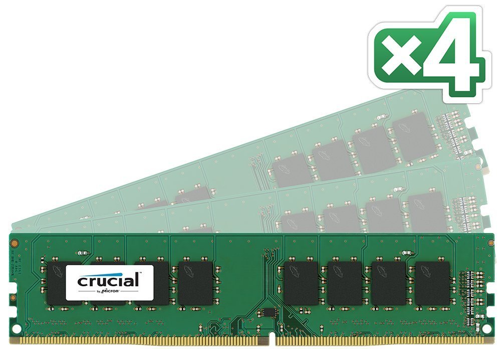 CRUCIAL TECHNOLOGY 64GB Kit (16GBx4) DDR4 2133 MT/s (CT4K16G4DFD8213)