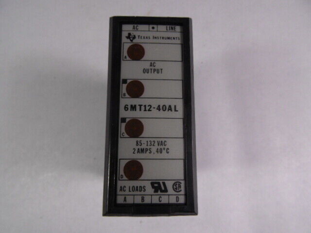 MÓDULO DE SALIDA 2 A 85-132 V CA 6MT12-40AL DE TEXAS INSTRUMENTS.