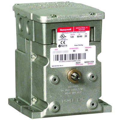 MOTOR DEL ACTUADOR, 120 VCA, 50/60 HZ, 2 POSICIONES, 90 TIEMPOS, 120 V SIN RETORNO POR RESORTE ACTUADOR MONTADO EN PIE CON 2 AUX. INTERRUPTORES, 150 LB-IN