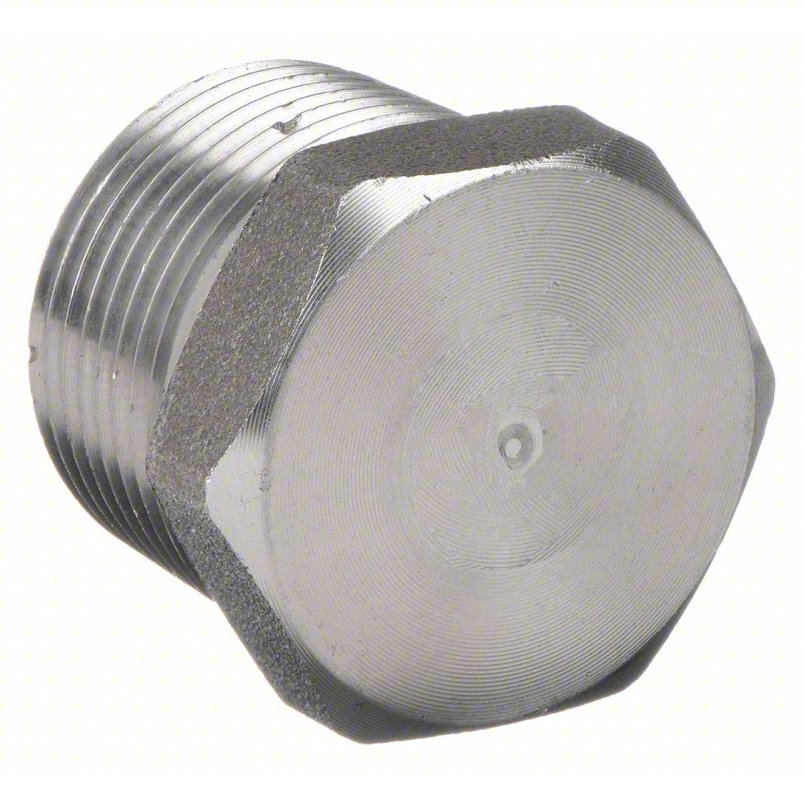 TAPÓN DE CABEZA HEXAGONAL: ACERO FORJADO, TAMAÑO DE TUBERÍA DE ACCESORIO DE 1 1/2 PULG., NPT MACHO