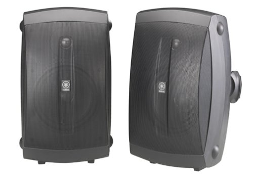 Yamaha Altavoces de 2 vías para interiores / exteriores para todo clima - Negro (par)
