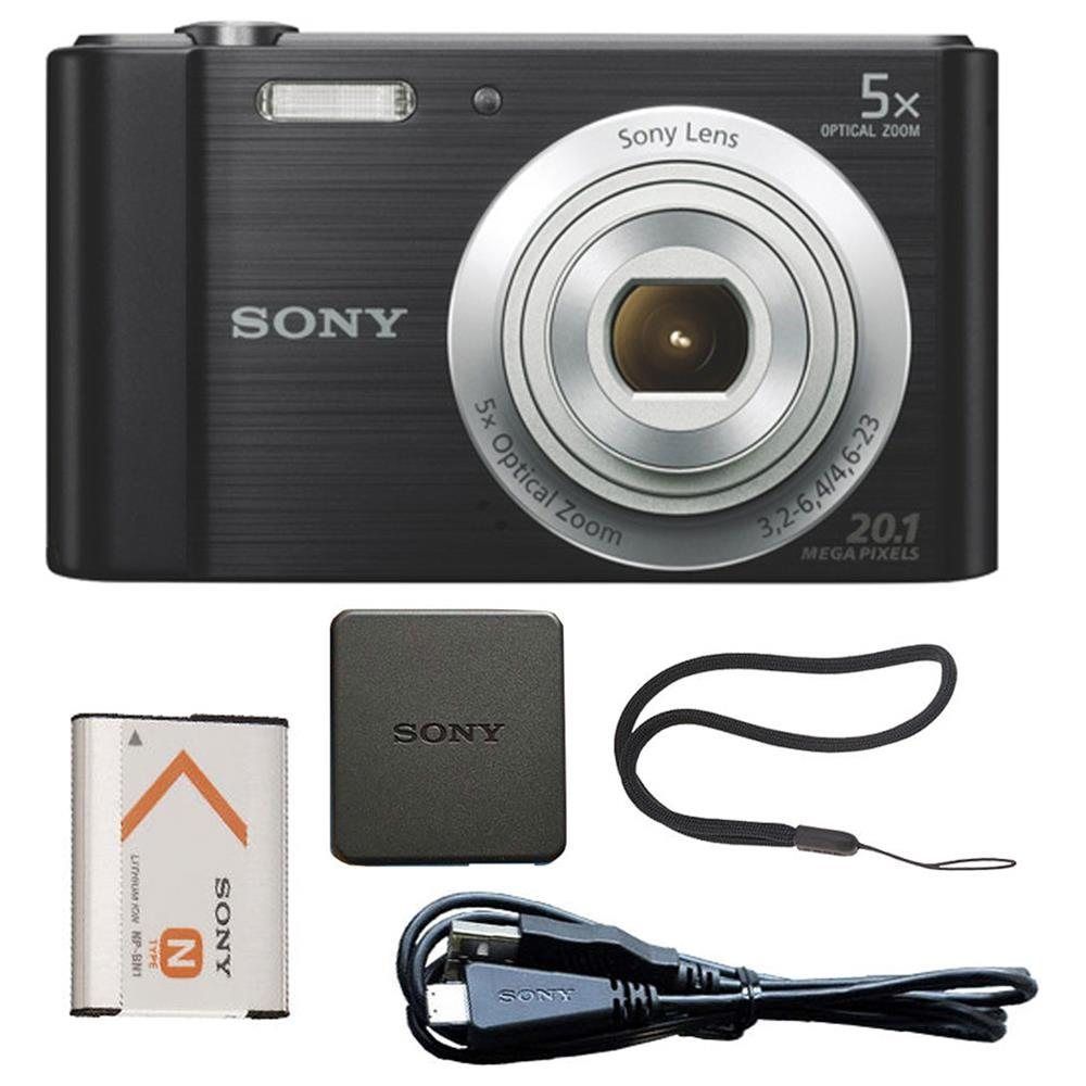 Sony Cyber-shot DSC-W800 20.1MP Digital Camera 5x Optical Zoom Black. Battery Type:	Lithium-ion