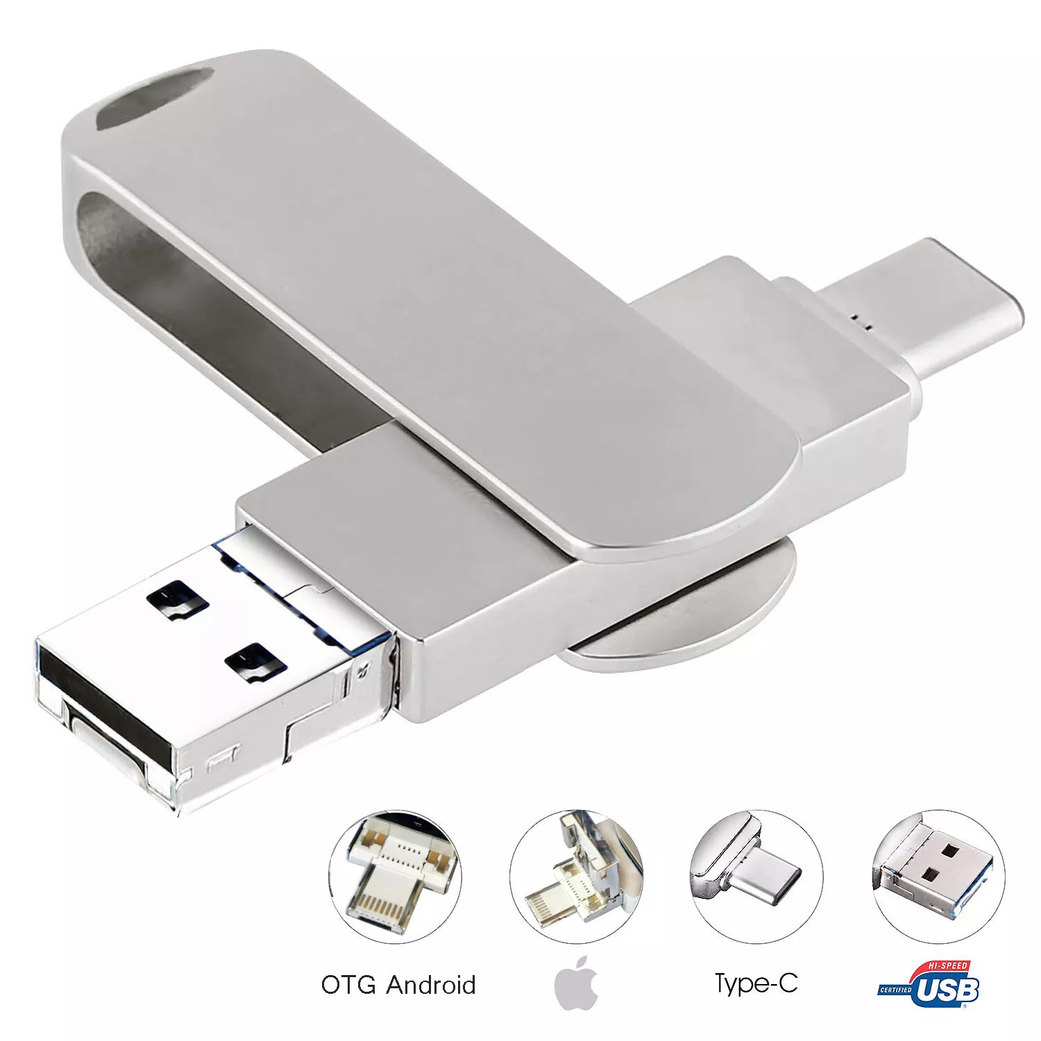 MEMORY STICK DE MEMORIA USB 3.0 DE 1 TB TIPO C 4 EN 1 PARA IPHONE  OTG PC