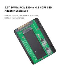 2.5in NVMe/PCI-E SSD a M.2 NGFF PCIe x4 SSD adaptador carcasa PCI Express tarjeta adaptadora de SSD