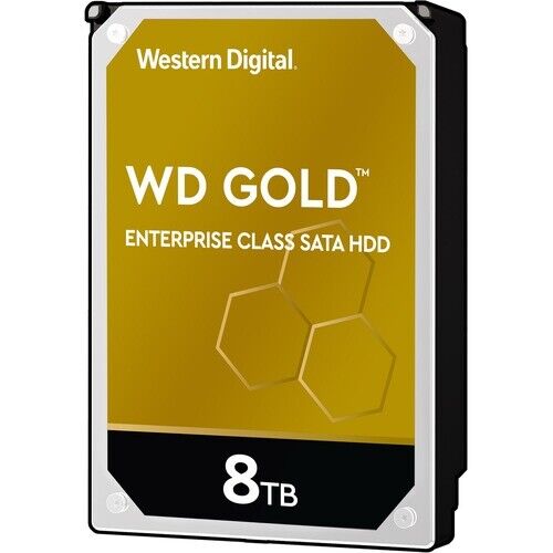 Western Digital Gold WD8004FRYZ 8TB Hard Drive - 3.5  Internal - SATA