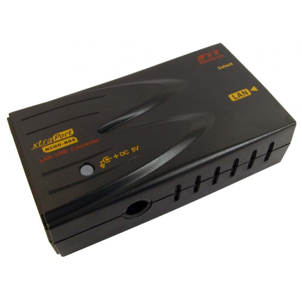 Rextron 4 puertos USB 2.0 por Cat5e Convertidor de LAN Hub Ethernet Extensor