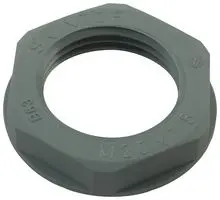 Tuerca de Bloqueo, Skintop® GMP-GL-M, Hexagonal, 27 mm AF, Gris Plata, M20 x 1.5, Poliamida, 6 mm