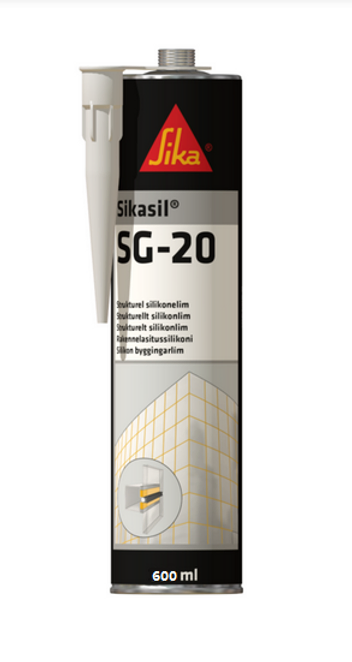 SIKASIL SG-20 600ml NEGRO X 1.0. UND. ADHESIVO ESTRUCTURAL