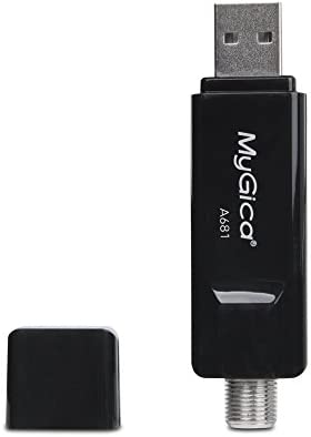 MyGica Sintonizador de TV USB híbrido, ATSC/Clear QAM HDTV para PC portátil Windows10 y Android TV con mini antena de TV