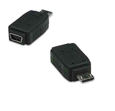 ADAPTADOR MAN USB MINI B HEMBRA A MICRO B MACHO