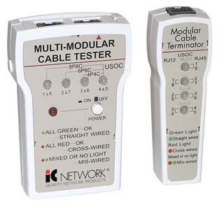 Probador de cables multi modular ­ RJ-11, RJ-12 y RJ-45