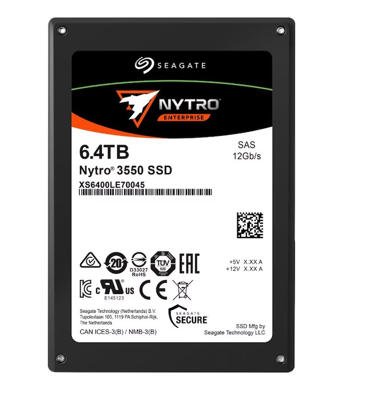 Seagate XS6400LE70045 Nytro 3550 6.4TB SAS 12Gb/s internal 2.5" SSD