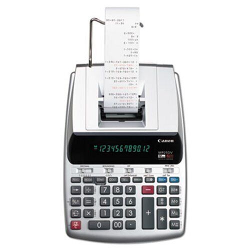 Canon MP25DV 12-Digit Ribbon Printing Calculator, Black/Red Print (CNM2202C001).