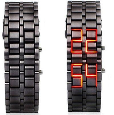 Reloj Stilo Samurai Metal band Iron Lava Wrist Faceless
