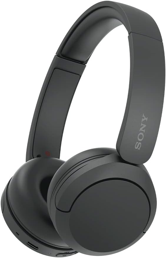 SONY AUDÍFONOS INALÁMBRICOS ON-EAR WH-CH520 HASTA 50 HORAS DE DURACIÓN DE BATERÍA, NEGRO (VERSIÓN NACIONAL)