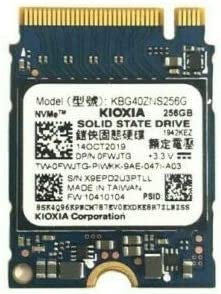 Toshiba (Kioxia) 256 GB PCIe NVMe 2230 SSD (KBG40ZNS256G) (OEM), 30 mm