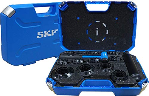 SKF TMFT 36 Bearing Fitting Tool Kit, 36 Impact Rings, 3 Impact Sleeves, Dead-Blow Hammer, Carry Case