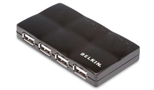 Belkin Hi-Speed USB 2.0 7-Port Mobile Hub (F4U018-BLK)