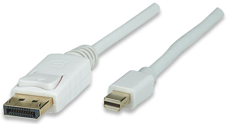 MANHATTAN CABLE DISPLAYPORT -MINI 3.0M BLANCO