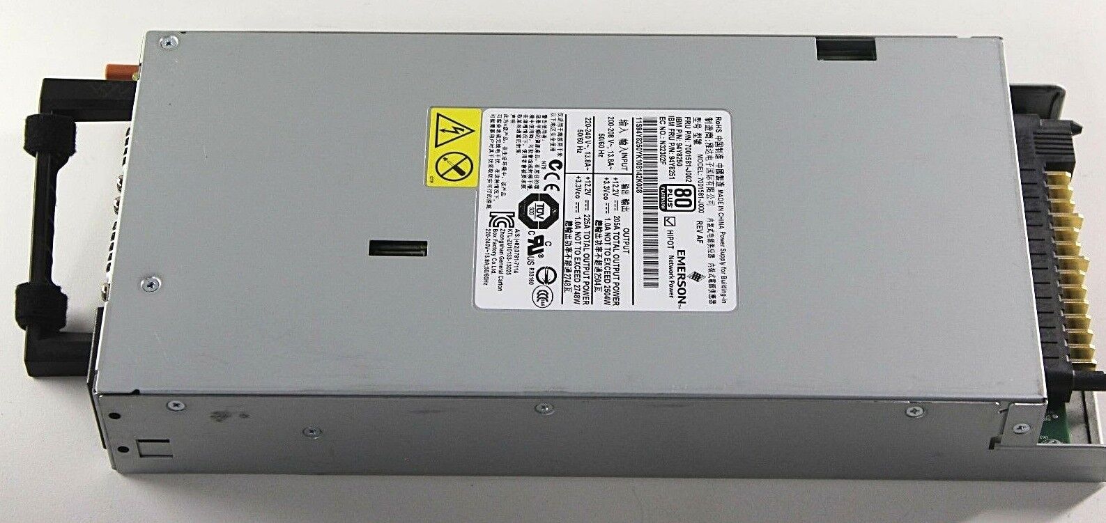 94Y8250 94Y8251 2500W IBM Flex System Enterprise Chassis PSU - Condition:
Seller refurbished.