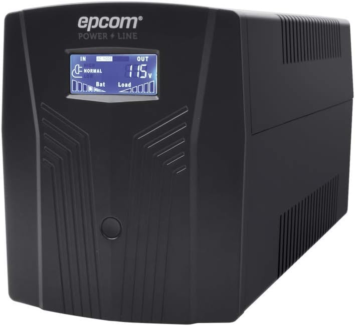 EPCOM UPS DE 1200VA/720W / TOPOLOGÍA LÍNEA INTERACTIVA/ENTRADA Y SALIDA 120 VCA/REGULADOR DE VOLTAJE AVR 80-150 VCA/CLAVIJA NEMA 5-15P / 6 TOMAS NEMA 5-15R