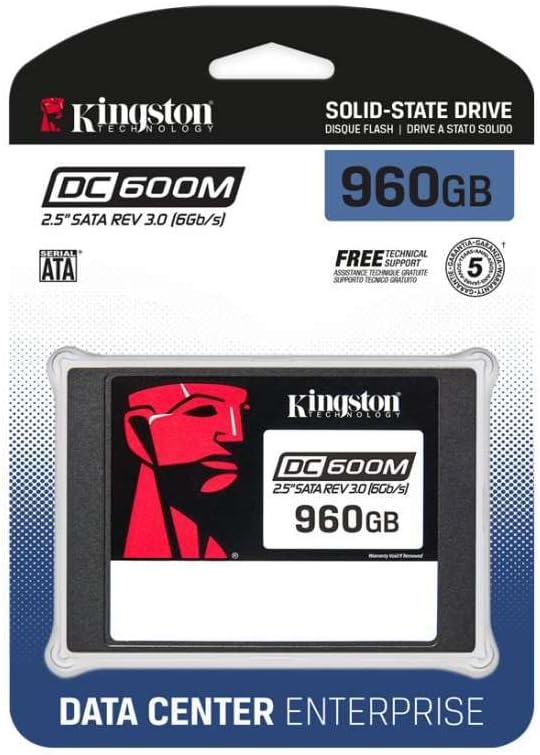 KINGSTON DC600M - UNIDAD DE ESTADO SÓLIDO DE 960 GB - 2.5 INTERNA - SATA [SATA/600] - USO MIXTO