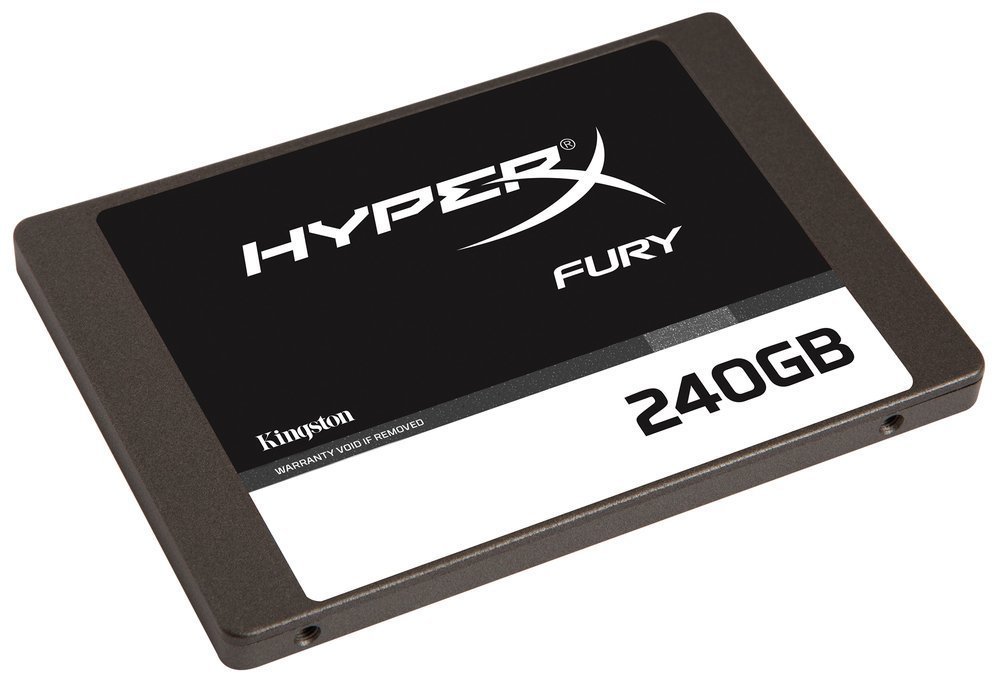 Kingston Digital HyperX FURY 240GB SSD SATA 3 2.5 Solid State Drive with Adapter (SHFS37A/240G)