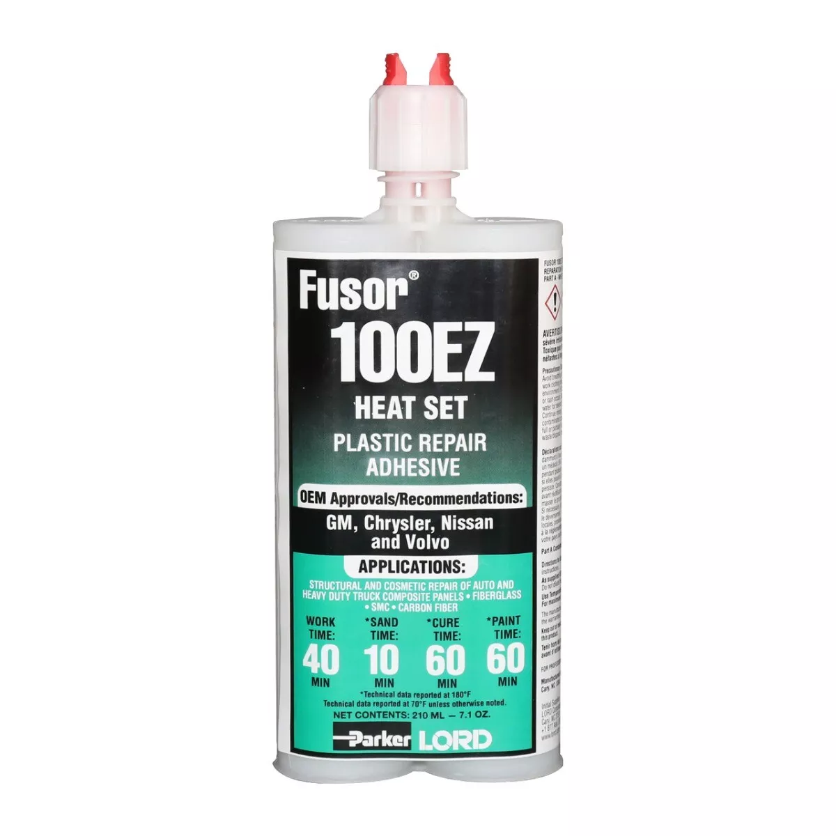 JUEGO DE ADHESIVO DE REPARACION DE PLASTICO DE 2 PARTES FUSOR  100EZ (7,1 OZ.)-