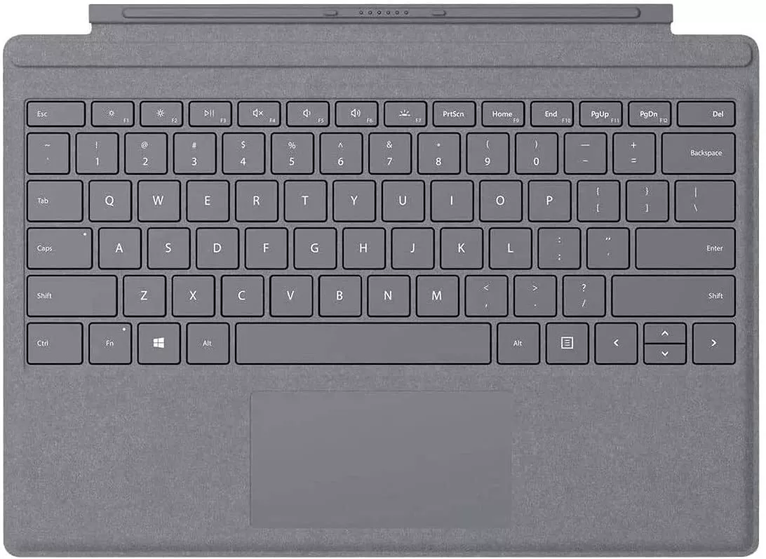 PLATINO - MICROSOFT SURFACE PRO SIGNATURE TIPO ALCANTARA TECLADO CUBIERTA  7,6,5,4-