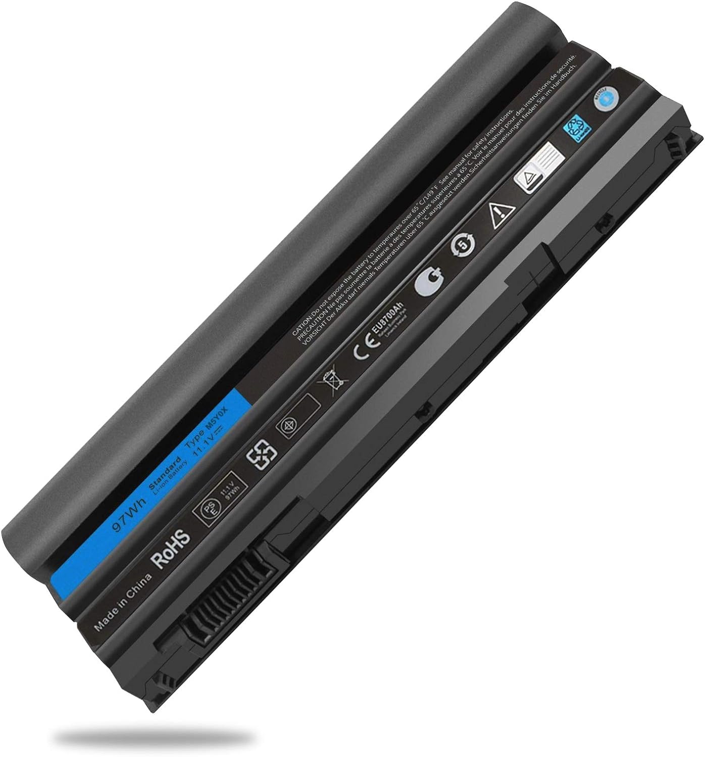 T54FJ M5Y0X LAPTOP BATTERY FOR DELL LATITUDE E6420 E6430 E6440 E6520 E6530 E6540 E5520 E5530 E5420 E5430 FITS NHXVW 8858X 312-1163 71R31 N3X1D HCJWT FRR0G [11.1V 7800MAH 97WH 9CELL]