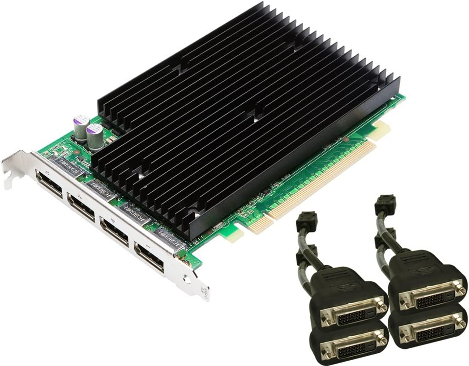 NVIDIA Quadro NVS 450 by PNY 512MB GDDR3 PCI Express Gen 2 x16 Quad DisplayPort o DVI-D SL Profesional Business Graphics Board, VCQ450NVS-X16-DVI-PB
