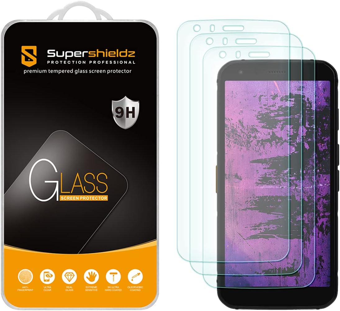 Supershieldz - Protector de pantalla de vidrio templado para CAT S62 y S62 Pro, antiarañazos, sin burbujas