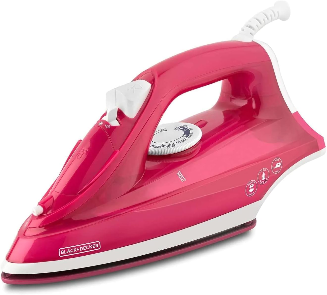 Plancha de vapor Antiadherente TrueGlide Black + Decker IRBD302 Roja