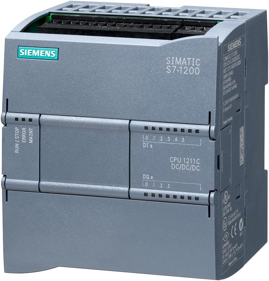 SIEMENS 6ES7211-1AE40-0XB0 SIMATIC S7-1200, CPU 1211C, CPU COMPACTA DC/DC/DC, E/S INTEGRADAS