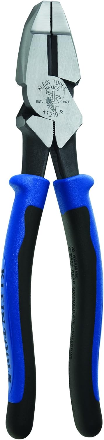 KLEIN TOOLS KT210-9 PINZAS DE ELECTRICISTA ALTA PALANCA, 9 PULGADAS.