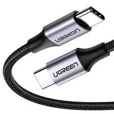 CABLE UGREEN TIPO C M/M, 1M,  NEGRO