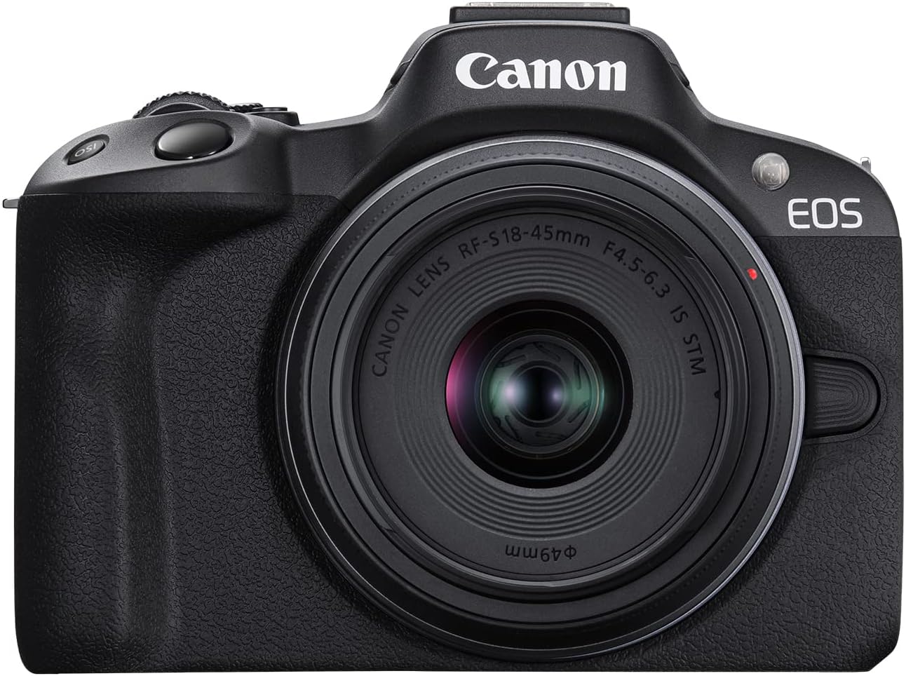 CANON EOS R50 CAMARA DE VLOGGING SIN ESPEJO  NEGRO CON  RF-S18-45MM F4.5-6.3 ES LENTE  STM, 24.2 MP,VIDEO 4K, DETECCION y SUGUIMIENTO DE TEMAS , COMPACTO,CONEXION DE SMARTPHONE  , CREADOR DE CONTENIDO