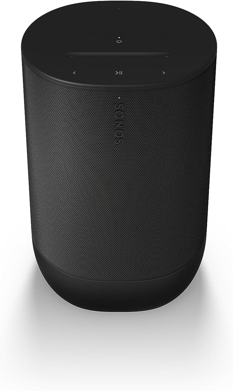 Sonos Move 2 Potente Bocina Portátil para un Intenso Sonido estéreo Donde Quieras, Wi-Fi y Bluetooth con Amazon Alexa - Negro