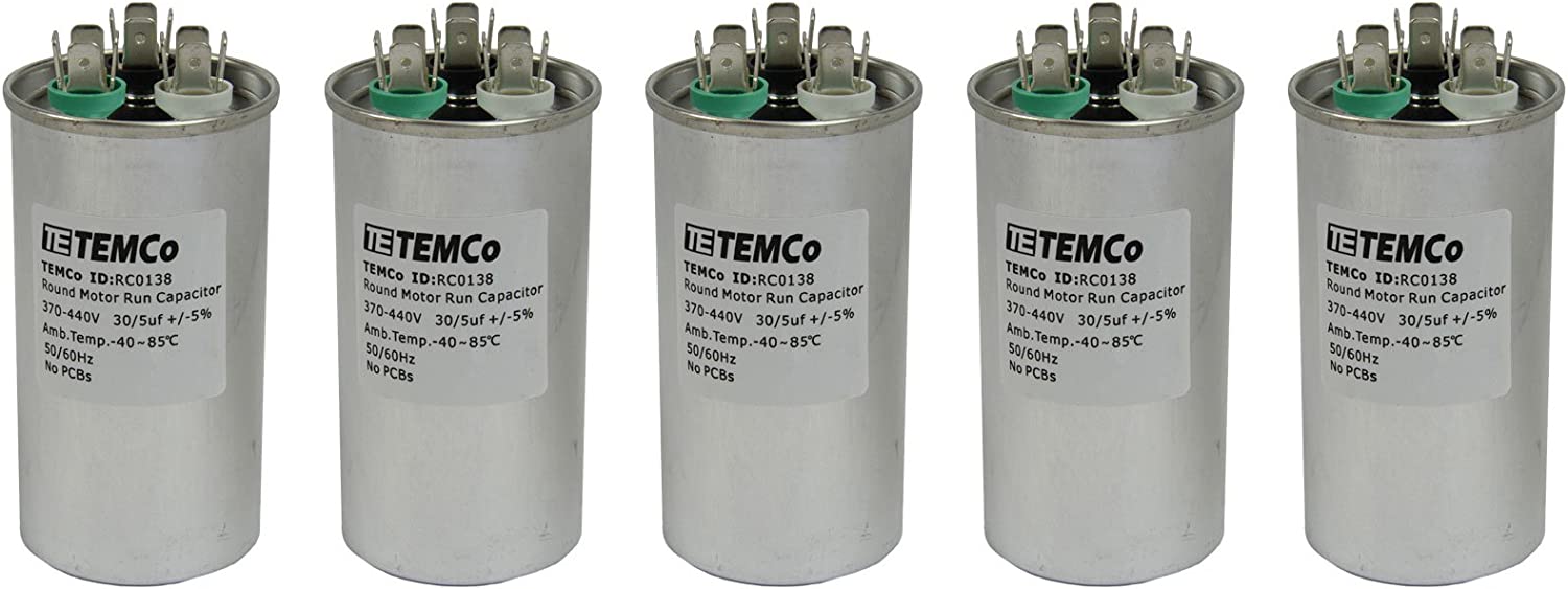 TEMCo - Condensador de doble carrera de CA - Motor eléctrico para climatización