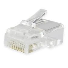 PLUG RJ45 CAT5E, 8 POSICIONES, CAJA CON 100 PIEZAS