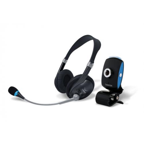 Advanced Chat Pack: includes new 1.3 Mpixel web camera CNR-WCAM413 and stereo headset with microphone CNR-HS1, now with StarFish game (NEW PACKAGING - Replacing CNR-CP2G)