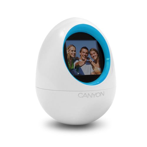 Egg look-alike shape photo frame with 1.5 display, Green