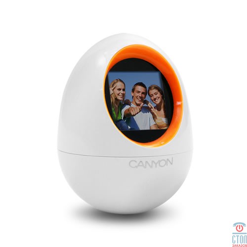 Egg look-alike shape photo frame with 1.5 display, Orange