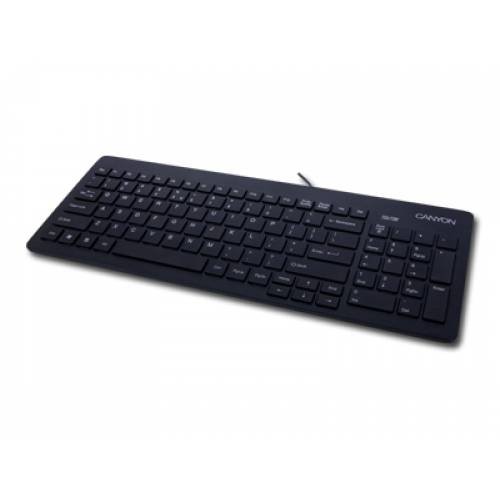 Keyboard CANYON CNR-KEYB8 PS/2, Black, Retail